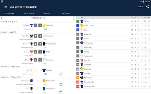 Live Scores Eliteserien 2023 screenshot 9