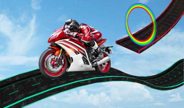 Racing In Moto Bike Stunt : Impossible Road Game screenshot 3