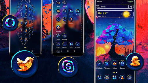 Abstract Sunrise Launcher Theme screenshot 2