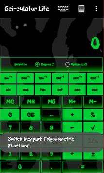 CyberX Scientific Calculator - Zombie Green UI screenshot 2