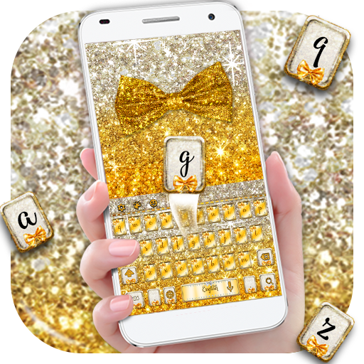 Glimmer Bowknot  Gold keyboard icon