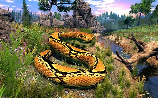 Scary Anaconda Game 3D - Wild Angry Animal Attack screenshot 1