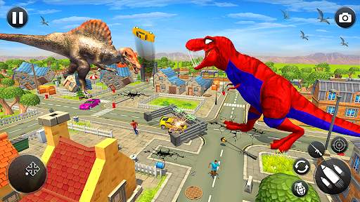 Superhero Dino Rampage Games screenshot 7