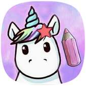 🦄 Unicorn Mythical Creatures Drawing for  Kids logo