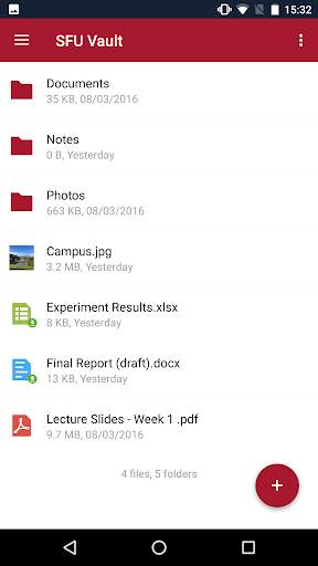 SFU Vault screenshot 1