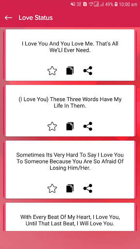 Love Status : Status for Love screenshot 2