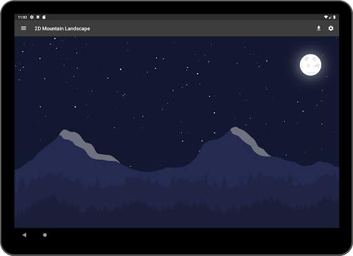 2D Mountain Landscape - Live Wallpapers screenshot 8