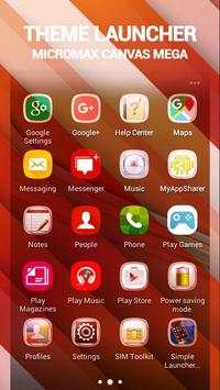 Launcher For Micromax Canvas Mega   themes screenshot 3