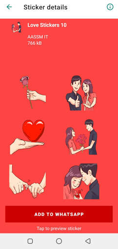 WAStickerApps -Romantic Love Stickers For WhatsApp screenshot 4