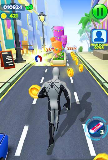 Spider Subway Super Hero Dash скриншот 1