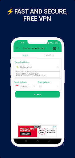 SnakeTunnel VPN screenshot 1