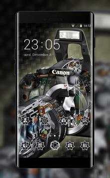 Tech theme wallpaper canon camera black metal screenshot 1