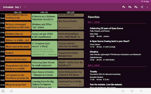 FOSDEM 2023 Schedule screenshot 12