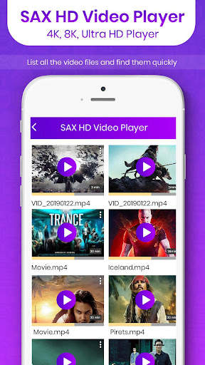 SAX HD Video Player - 4K, 8K,  screenshot 2