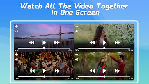 Multi Screen Video Player-Multi Videos at SameTime 2 تصوير الشاشة
