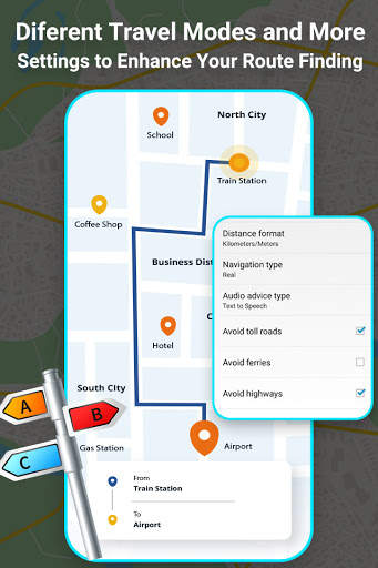 GPS Navigation - Route Finder, Direction, Road Map screenshot 4