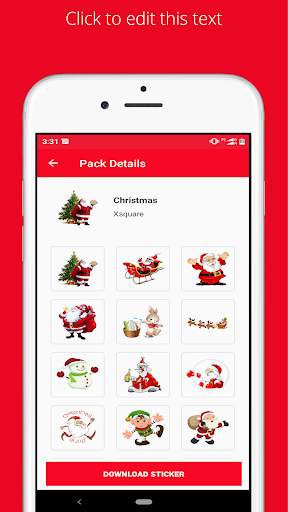 X Christmas Stickers Maker screenshot 4