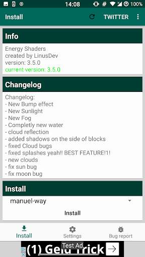 Energy Shaders for Minecraft PE/BE screenshot 1