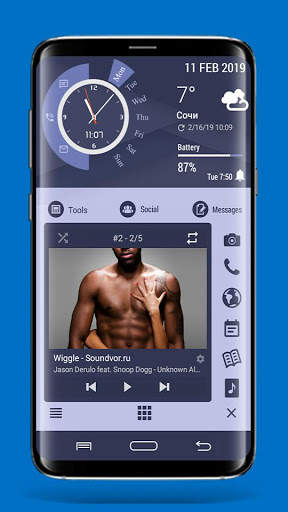 Тема FlatUI для Total Launcher screenshot 3