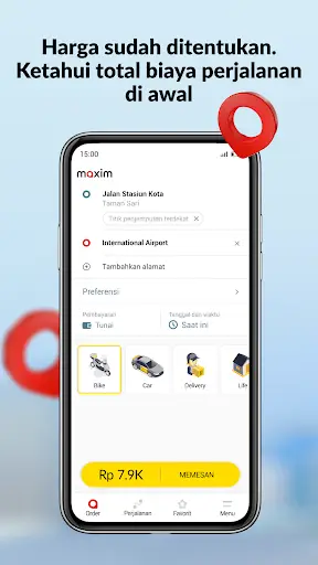 maxim - ojek, transportasi screenshot 2