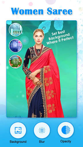 Royal Traditional Suit - Women Saree Photo Frame 2 تصوير الشاشة