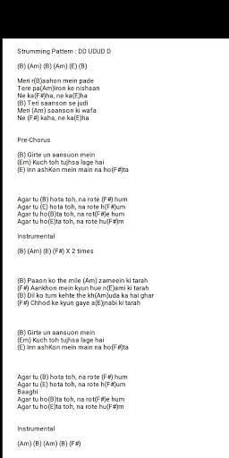 Hindi Guitar Songs Chord screenshot 1