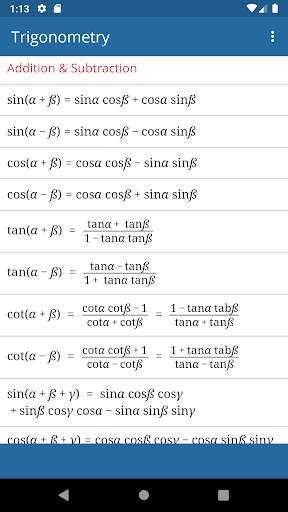 Math Formulas скриншот 3