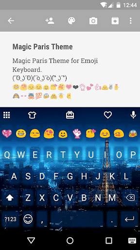 Magic Paris Emoji Keyboard screenshot 1