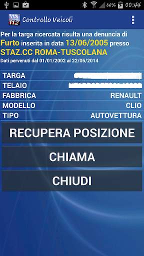 Controllo Veicoli Free screenshot 2
