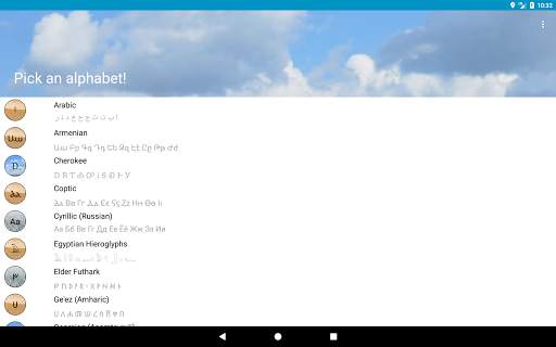 World Alphabets - Learn them all screenshot 13