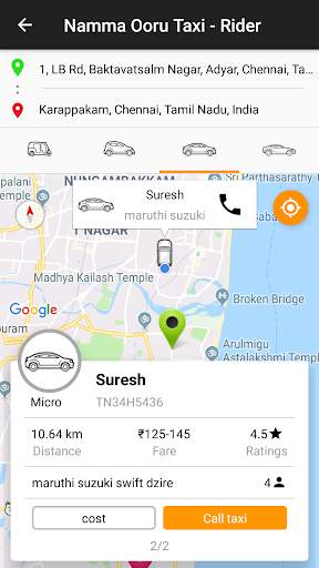 Namma Ooru Taxi® - Local Rides screenshot 1