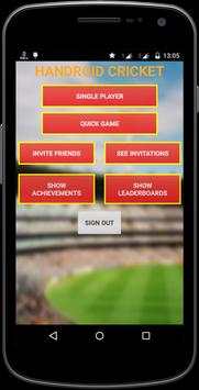 Handroid Cricket screenshot 1