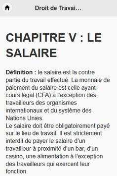 Droit de Travail du Mali screenshot 3