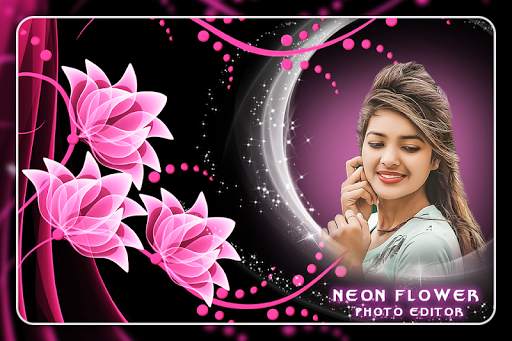 Neon Flower Photo Editor скриншот 2