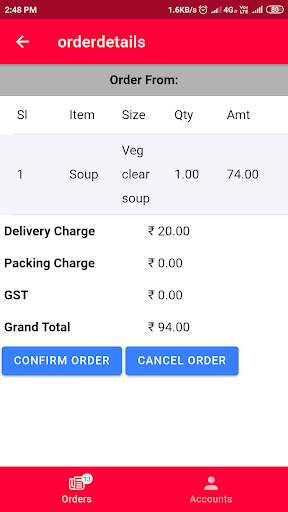 Food Wifi Partner Restaurant APP screenshot 1