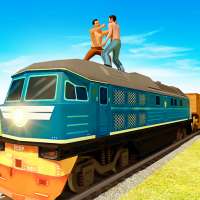 Police Train Driving: Train Fighting Games