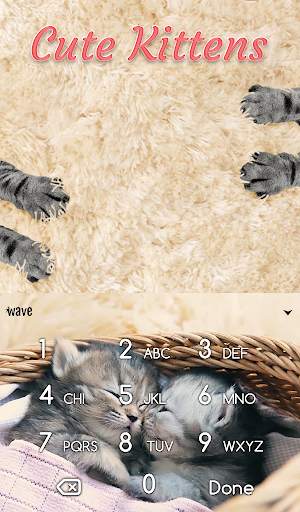 Cute Kittens Animated Keyboard   Live Wallpaper screenshot 5
