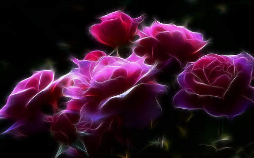 Glowing Flowers Live Wallpaper (Backgrounds) screenshot 10