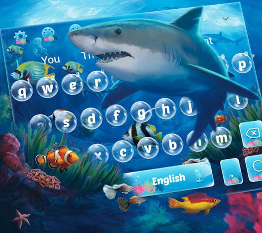 Blue Shark Water Theme screenshot 1