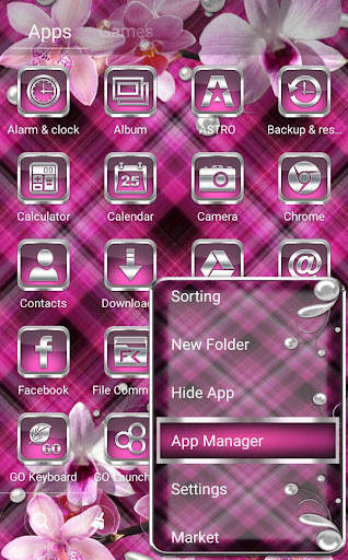 Orchids Go Launcher  theme screenshot 3