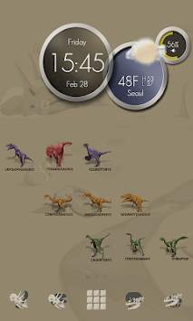 Jurassic_2 LINE Launcher theme screenshot 2