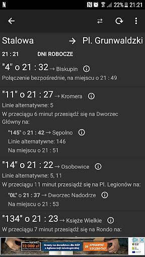 Ginger - rozkład jazdy MPK screenshot 3