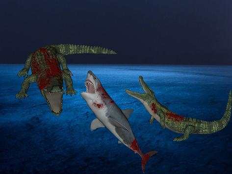 Shark Crocodile Fight screenshot 3