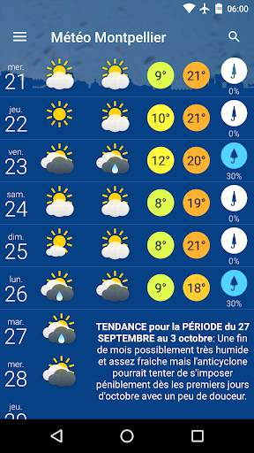 Météo Montpellier скриншот 2