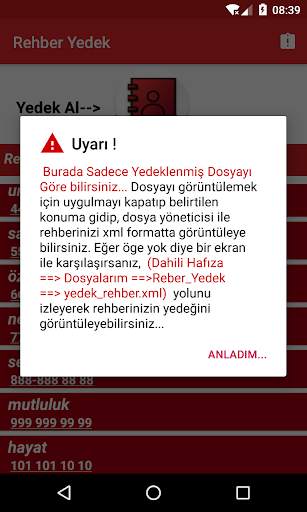 Rehber Yedek скриншот 8