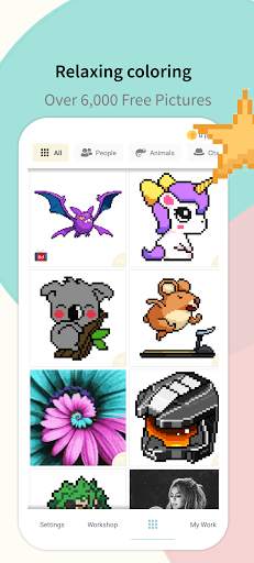 Pixel Unicorn: Color By Number screenshot 1