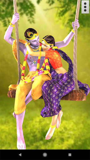 3D Radha Krishna Jhulan Live Wallpaper screenshot 2