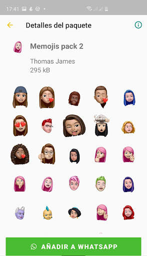 WAstickerapps memoji Stickers 3D emojis screenshot 2