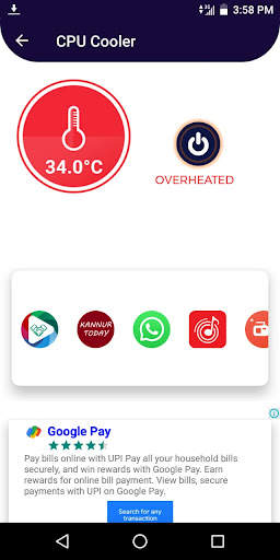 Touch VPN - Phone booster | CPU Cooler | Best VPN screenshot 3