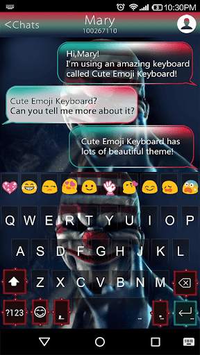 Clown Joker IT Emoji Keyboard screenshot 1
